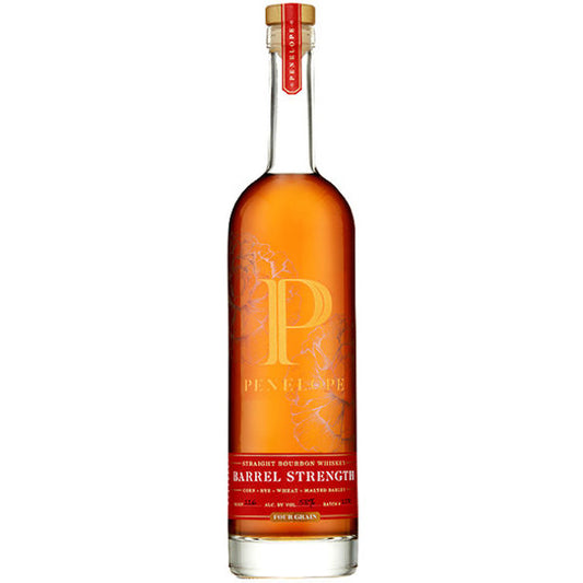 Penelope 112 Proof Barrel Strength Bourbon Whiskey Bottle