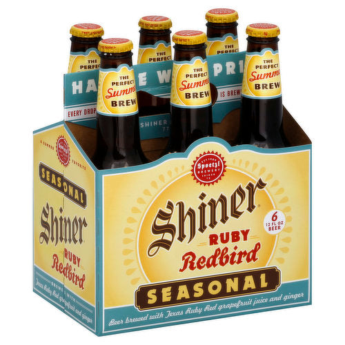 Shiner Ruby Redbird Seasonal Lager Bottles