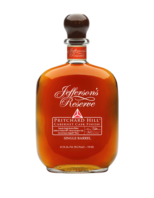 Jefferson's 90.2 Proof Reserve Pritchard Hill Cabernet Cask Finish Bourbon Whiskey Bottle