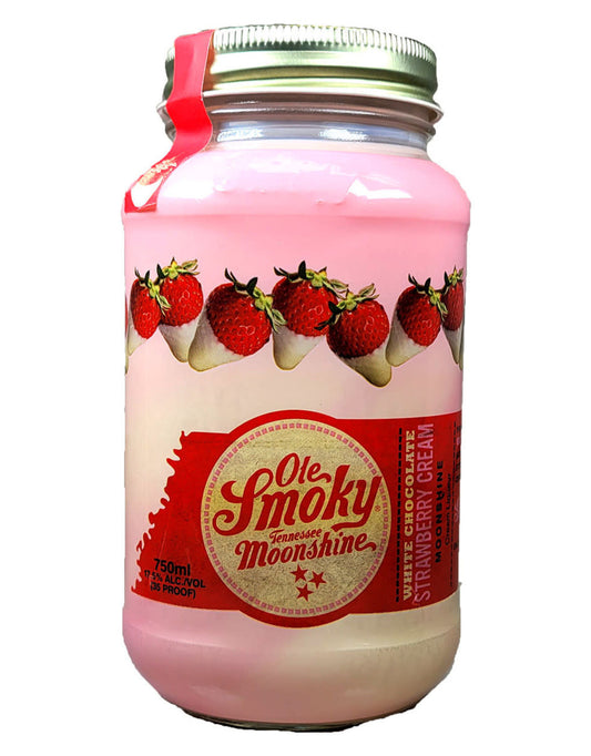 Ole Smoky White Chocolate Strawberry Cream Moonshine Jar