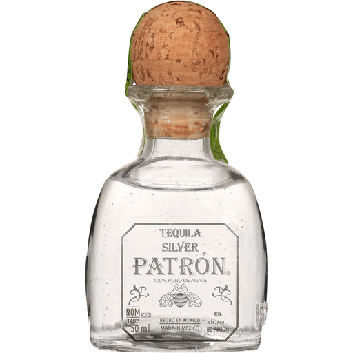 Patrón 80 Proof Agave Silver Tequila Bottle