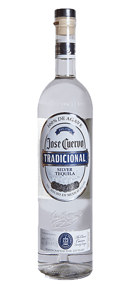 Jose Cuervo 80 Proof Tradicional Plata Tequila Bottle