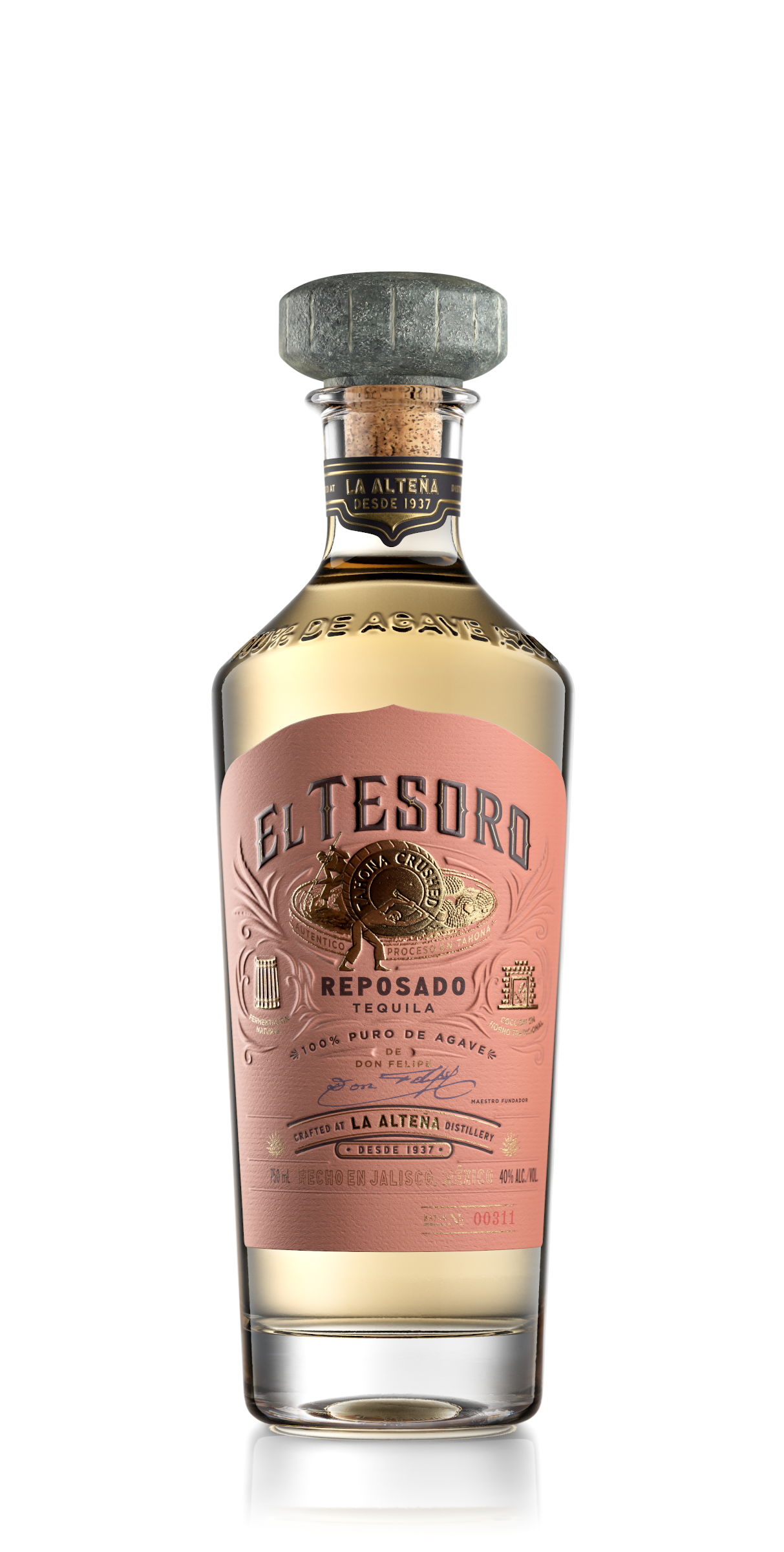 El Tesoro Tequila Reposado Bottle