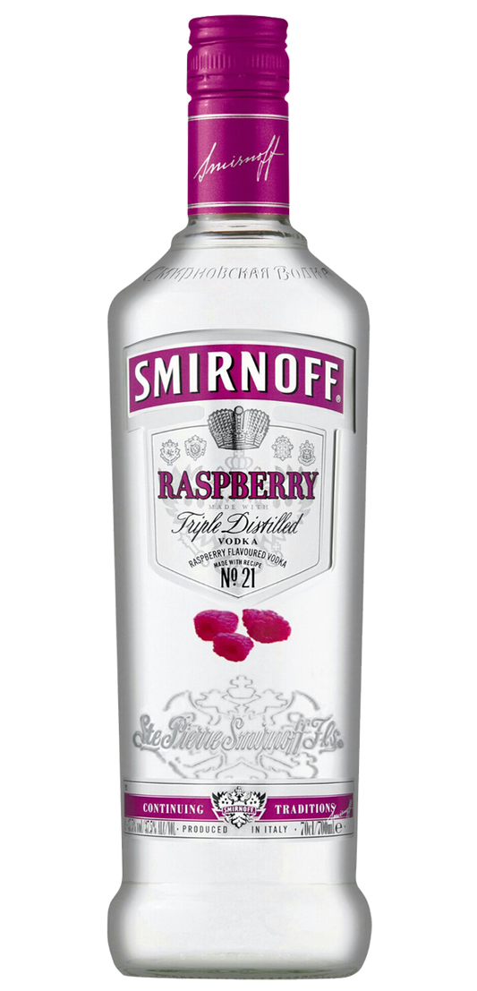 Smirnoff Raspberry Vodka Bottle