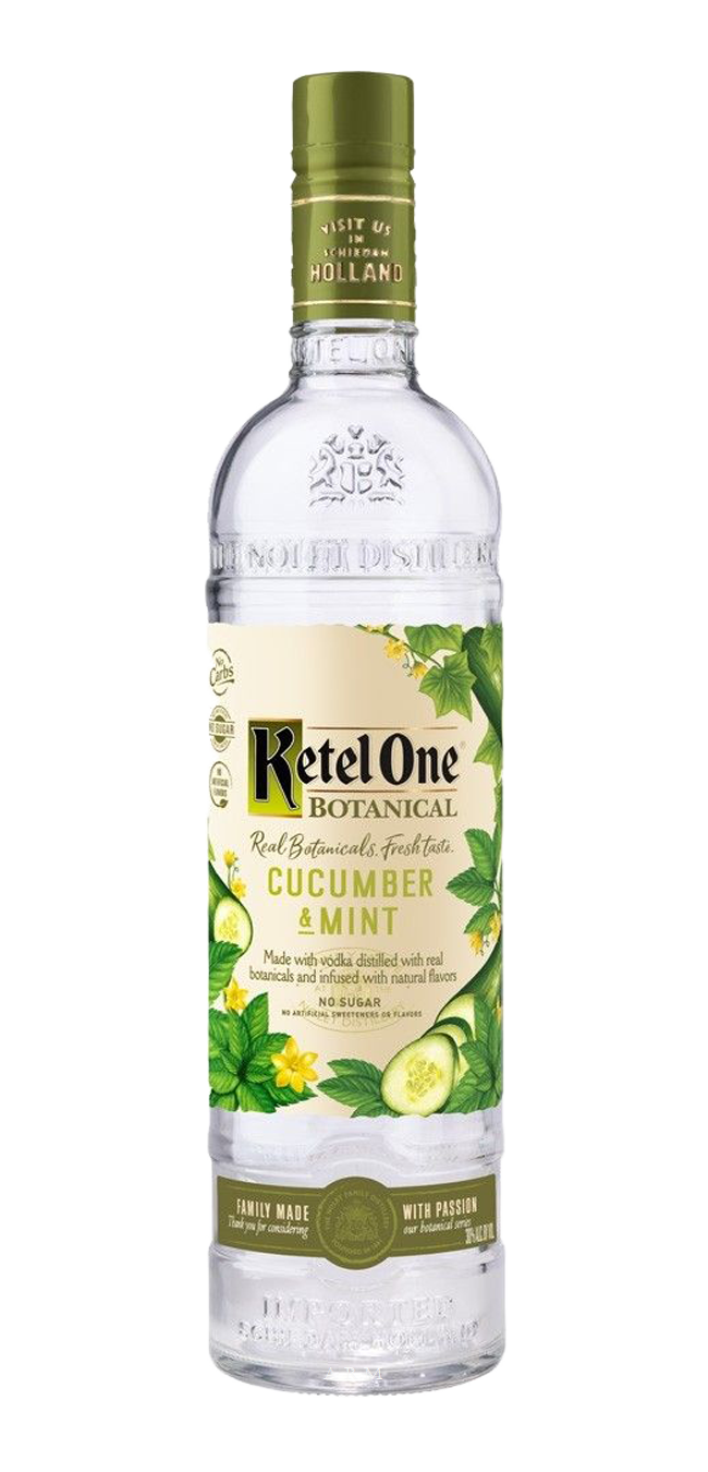 Ketel One Botanical Cucumber and Mint Vodka Bottle