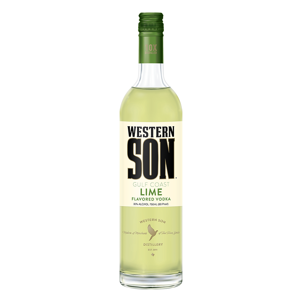 Western Son Distillery Lime Vodka Bottle