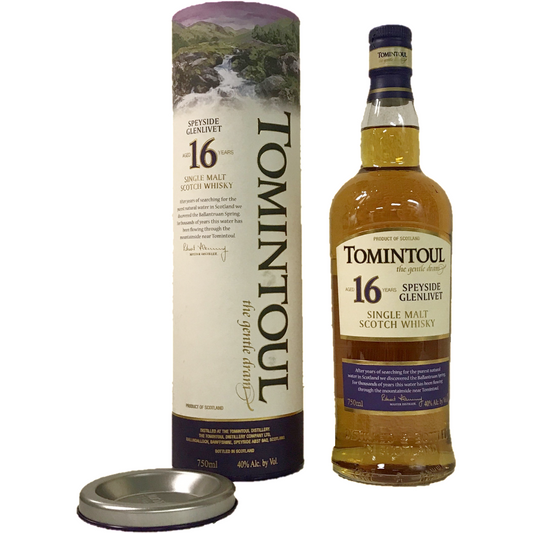 Tomintoul 6 Year Old Single Malt Scotch Whisky Bottle