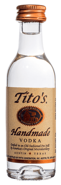 Tito's 80 Proof Handmade Vodka Bottle