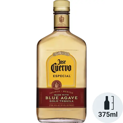 Jose Cuervo Especial 80 Proof Gold Tequila Bottle