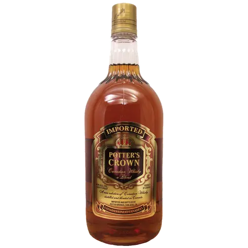 Potter's Crown 80 Proof Canadian Whisky Bottle