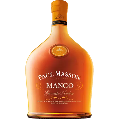 Paul Masson Grande Amber Mango Brandy Bottle