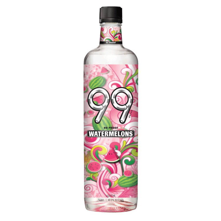 99 Brand 99 Proof Watermelons Liqueur Bottle Mann Liquor