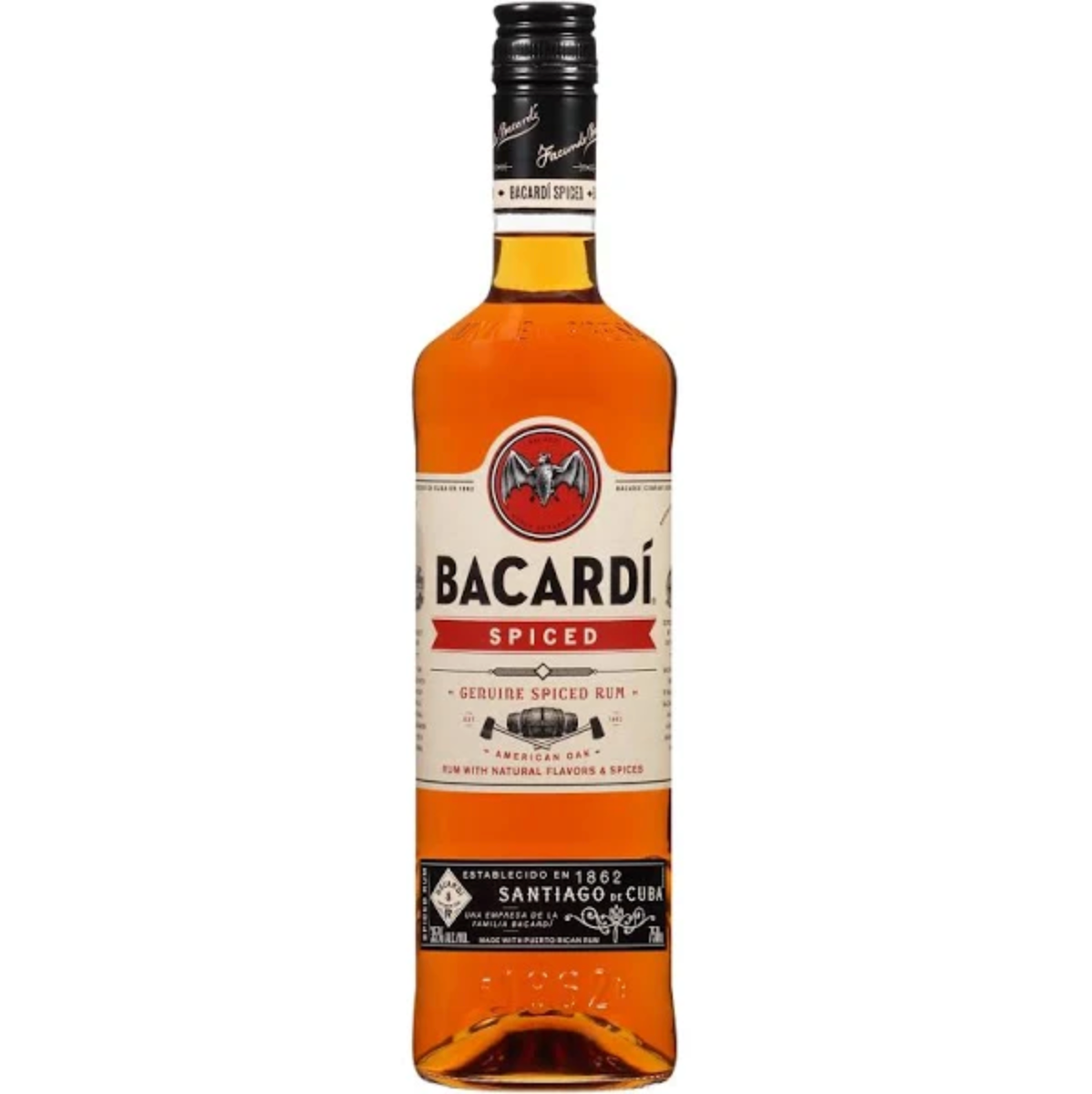 Bacardí Spiced Rum Bottle