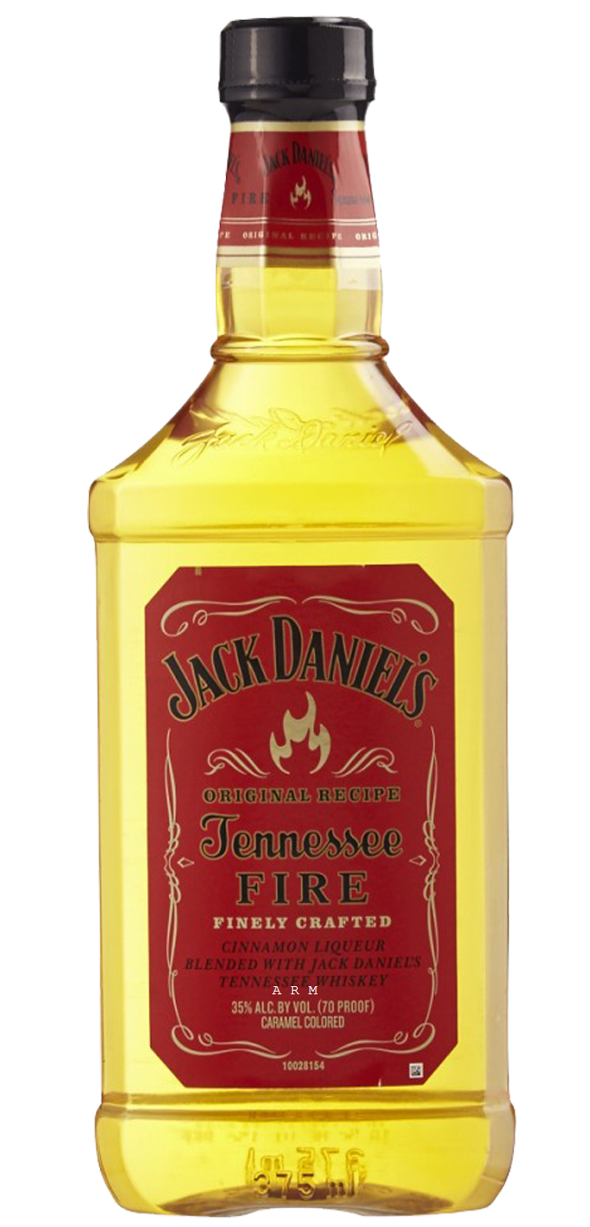 Jack Daniel's Cinnamon Spice Tennessee Fire Whiskey Bottle