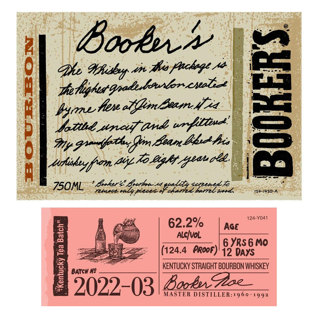 Booker's 126 Proof Bourbon Whiskey Bottle