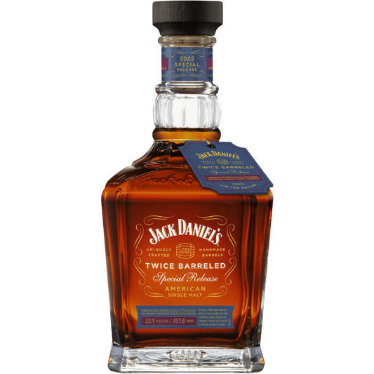 Jack Daniel's Limited Edition Twice Barreled Tennessee Whiskey Bottle, 2022