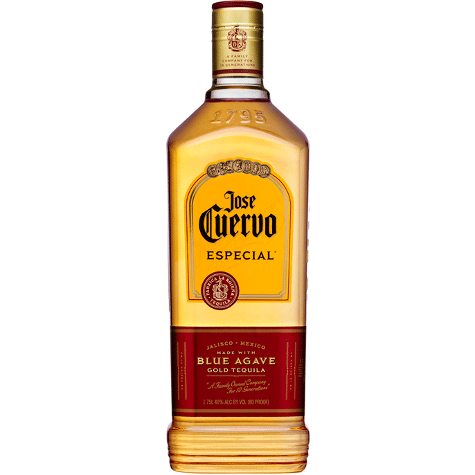 Jose Cuervo 80 Proof Especial Gold Tequila Bottle