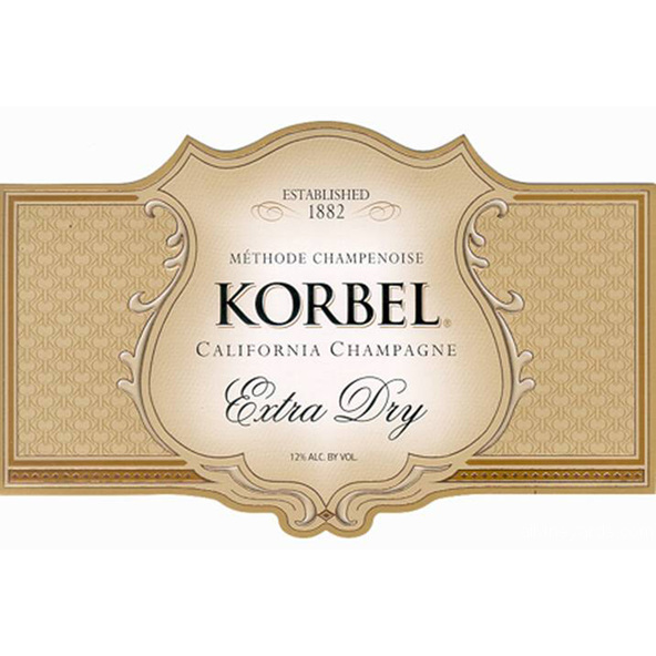 Korbel Extra Dry Champagne Bottle California