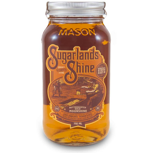 Sugarlands Shine Butterscotch Gold Moonshine American Whiskey Jar