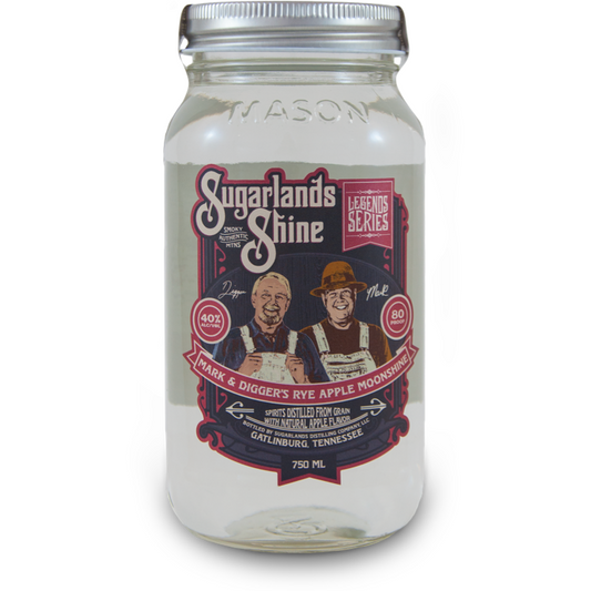 Sugarlands Shine Legends Series Mark & Digger's Rye Apple Moonshine Jar