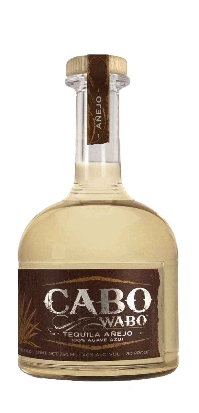 Cabo Wabo 80 Proof Anejo Tequila Bottle