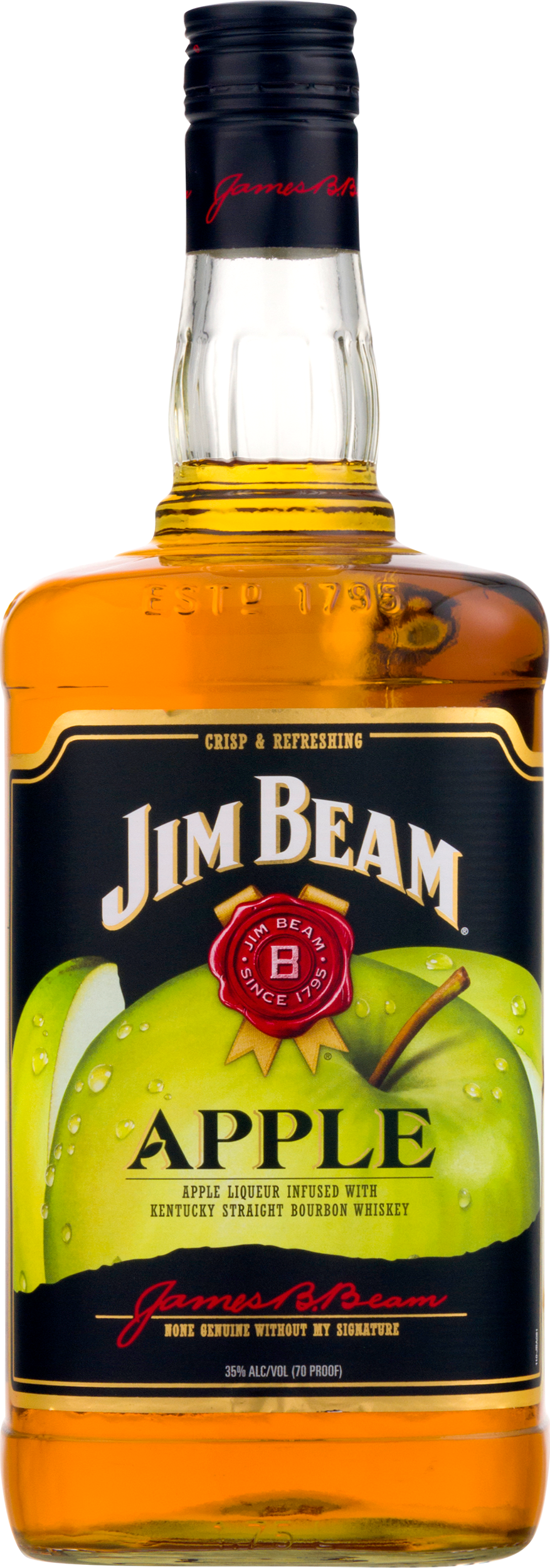 Jim Beam Apple Bourbon Whiskey Bottle