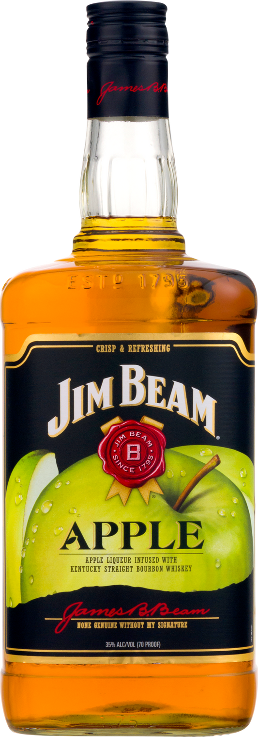 Jim Beam Apple Bourbon Whiskey Bottle