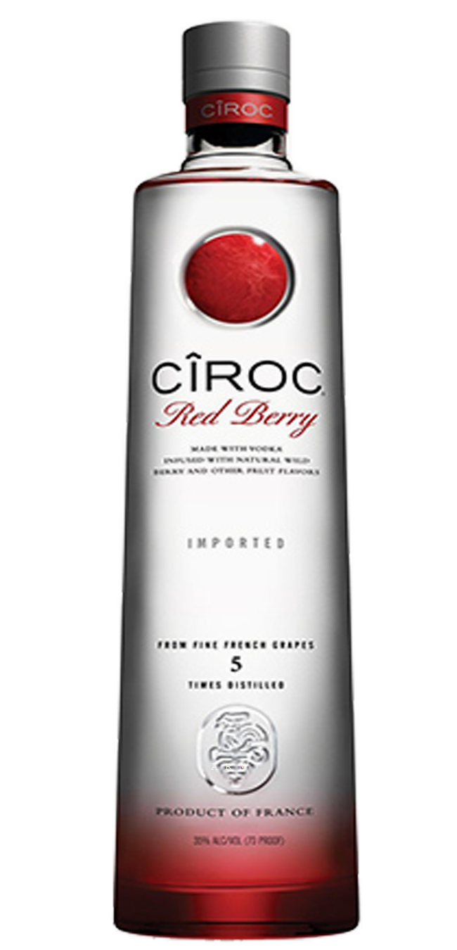 Ciroc Red Berry Vodka Bottle