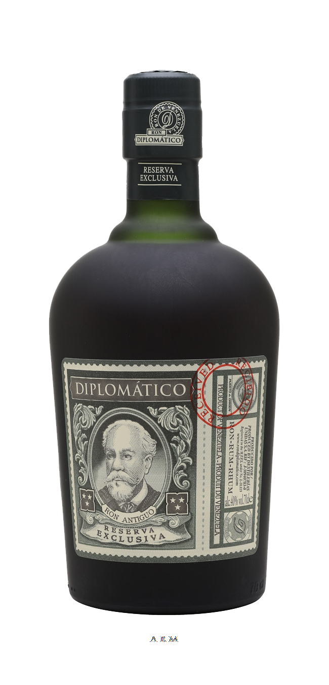 Diplomatico Ron Antiguo Reserva Exclusiva 80 Proof Rum Bottle