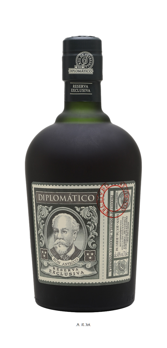 Diplomatico Ron Antiguo Reserva Exclusiva 80 Proof Rum Bottle