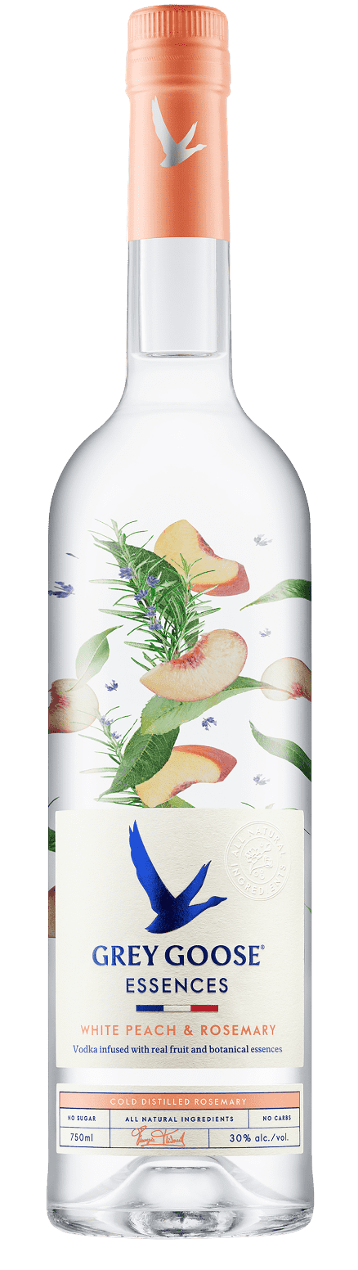 Grey Goose White Peach & Rosemary Vodka Bottle