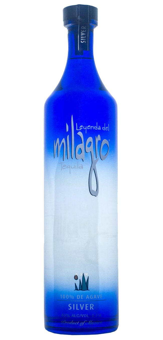 Milagro Silver Tequila Bottle