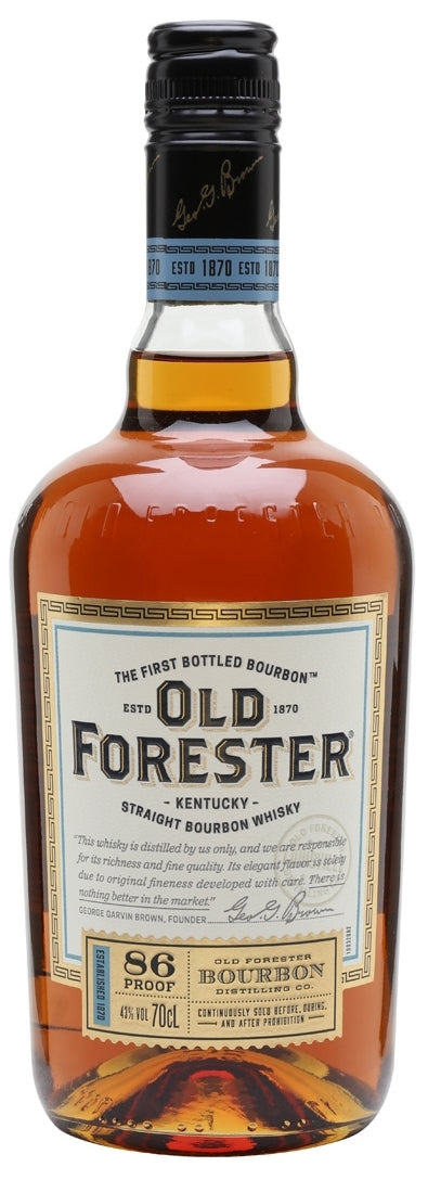 Old Forester 86 Proof Kentucky Straight Bourbon Whisky Bottle