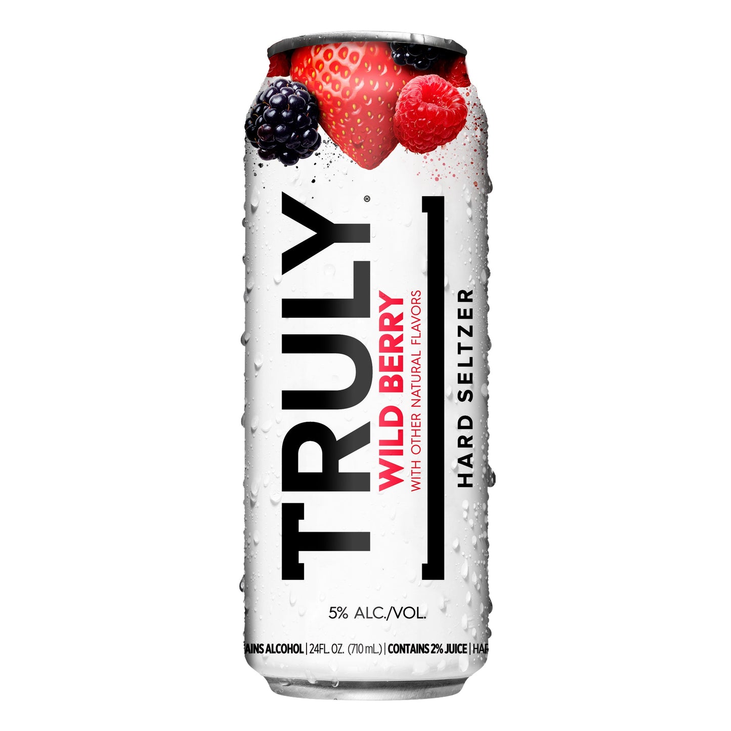 Truly Lightly Flavored Wild Berry Hard Seltzer Can