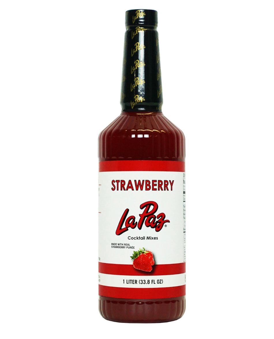 La Paz Strawberry Margarita Mix Bottle