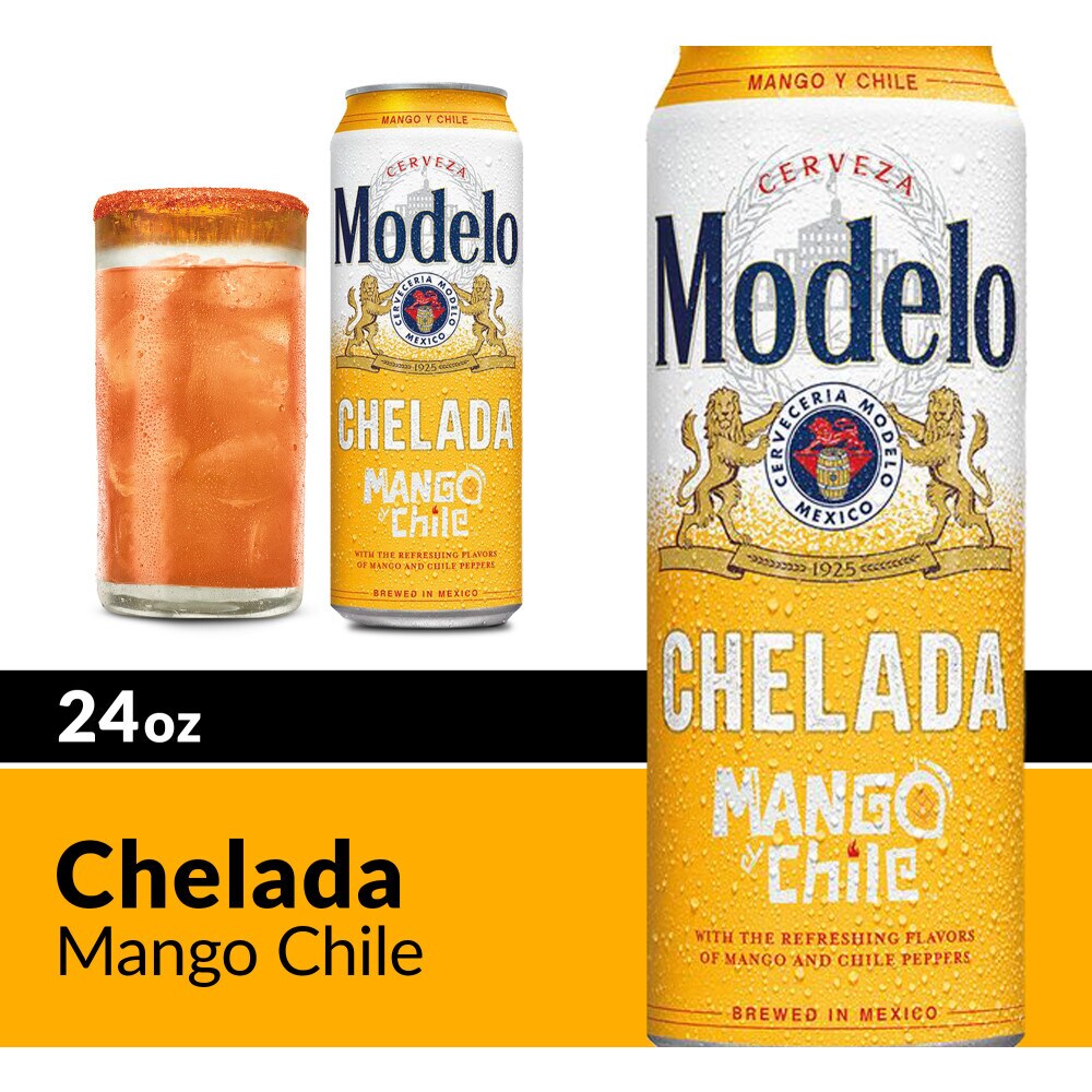 Modelo Chelada Mango Chile Mexican Beer Can