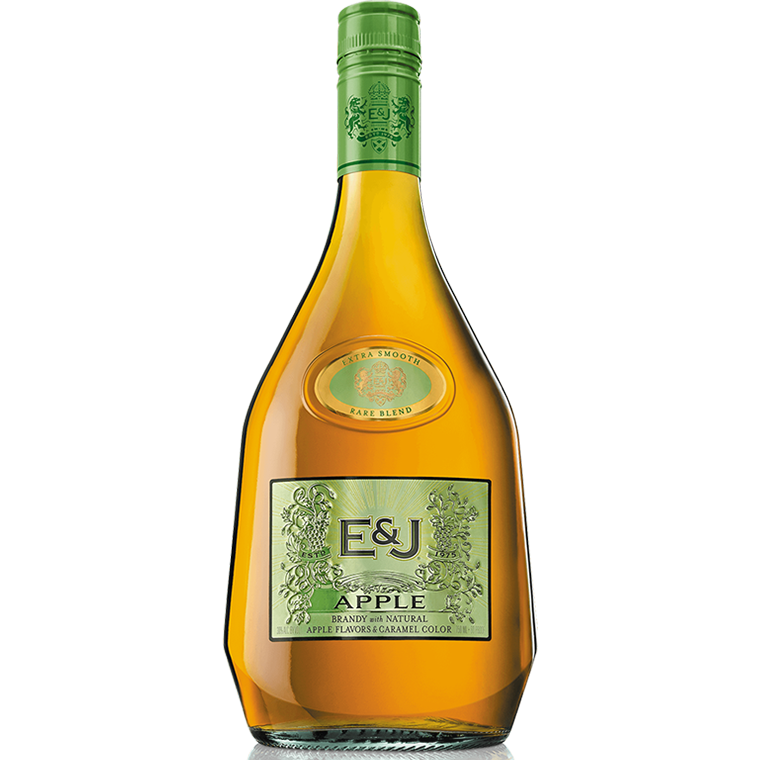 E & J Apple Brandy Bottle