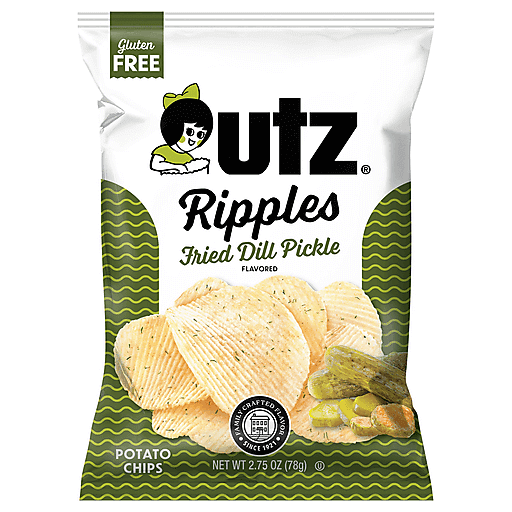 Utz Ripples Fried Dill Pickle Potato Chips