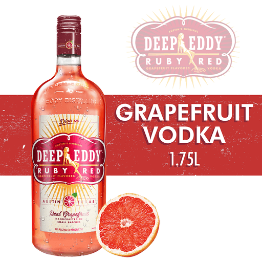 Deep Eddy Ruby Red Grapefruit Vodka Bottle