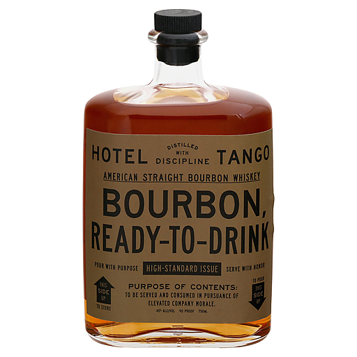 Hotel Tango Distillery 90 Proof Straight Bourbon Whiskey Bottle