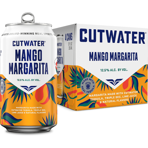 Cutwater Mango Margarita Tequila Cocktail Cans