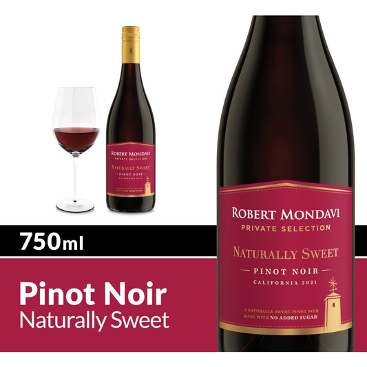 Robert Mondavi Winery Private Selection Naturally Sweet Pinot Noir Bottle California