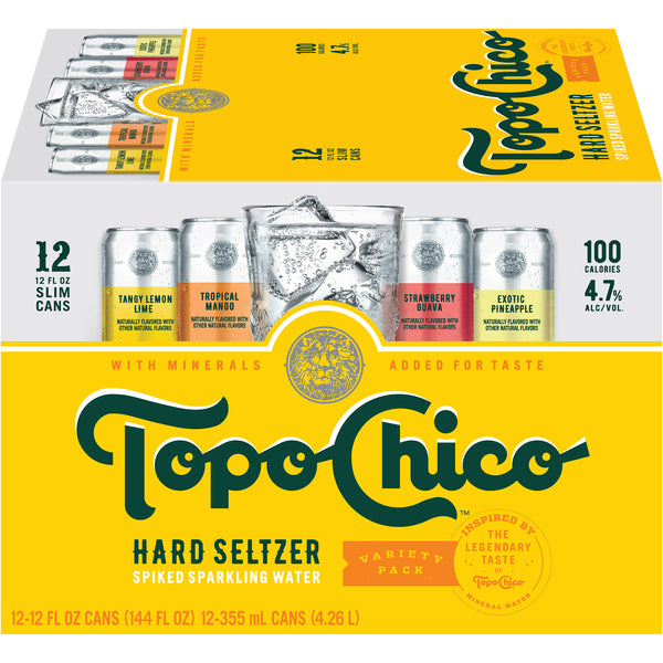 Topo Chico Hard Seltzer Cans Variety Pack