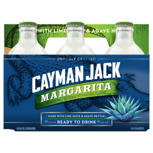 Cayman Jack Premium Margarita Malt Beverage Bottles