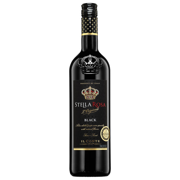 Stella Rosa Black Semi-Sweet Red Wine Bottle