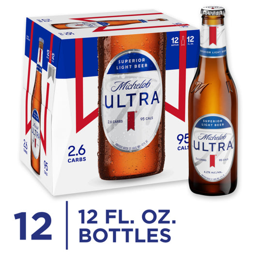 Michelob Ultra Superior Light Beer Bottles