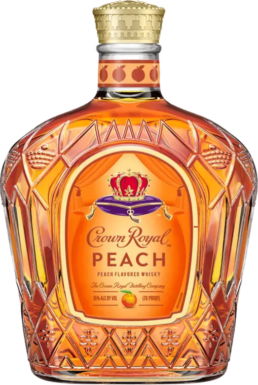 Crown Royal Peach Flavored Whisky Bottle