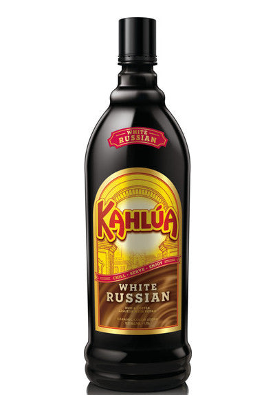 Kahlua White Russian Rum & Coffee Liqueur with Vodka Bottle