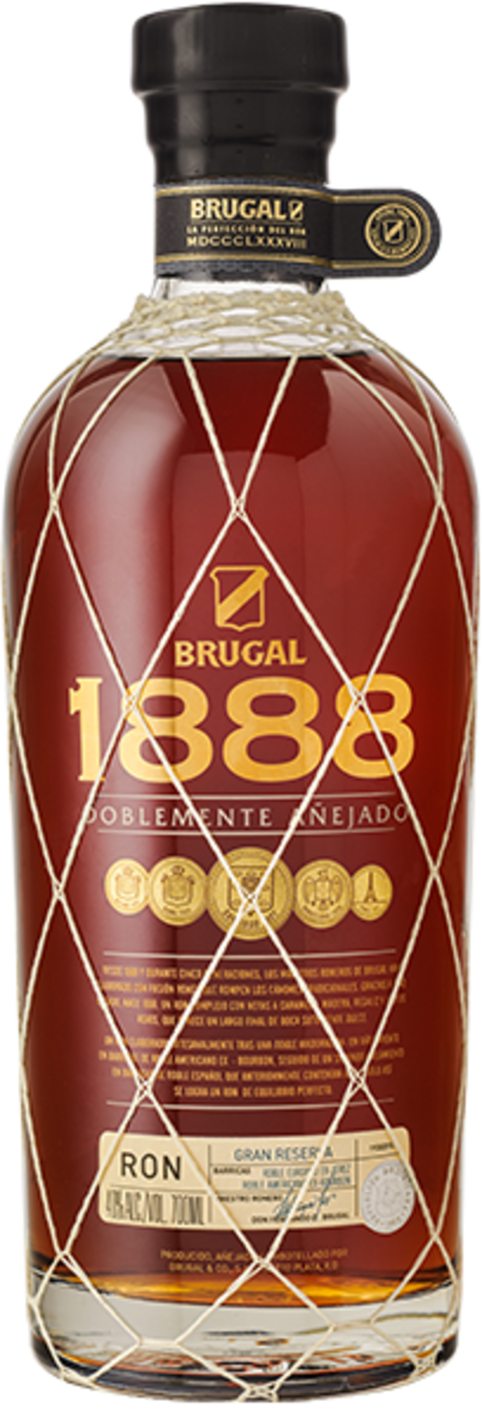 Brugal 1888 80 Proof Gran Reserva Doblemente Anejado Rum Bottle