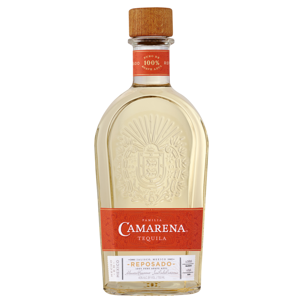 Familia Camarena 80 Proof 100% Puro Agave Azul Reposado Tequila Bottle